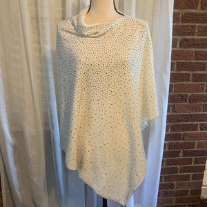 bebe Rhinestone Covered Poncho